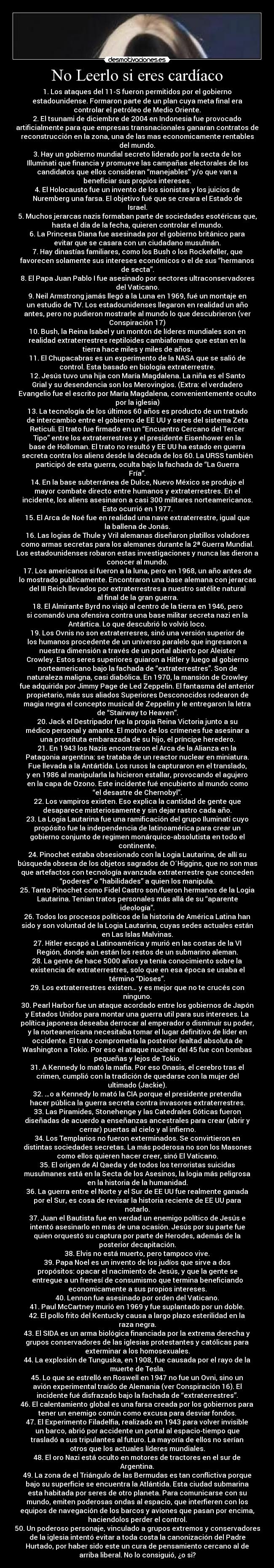 No Leerlo si eres cardíaco - 