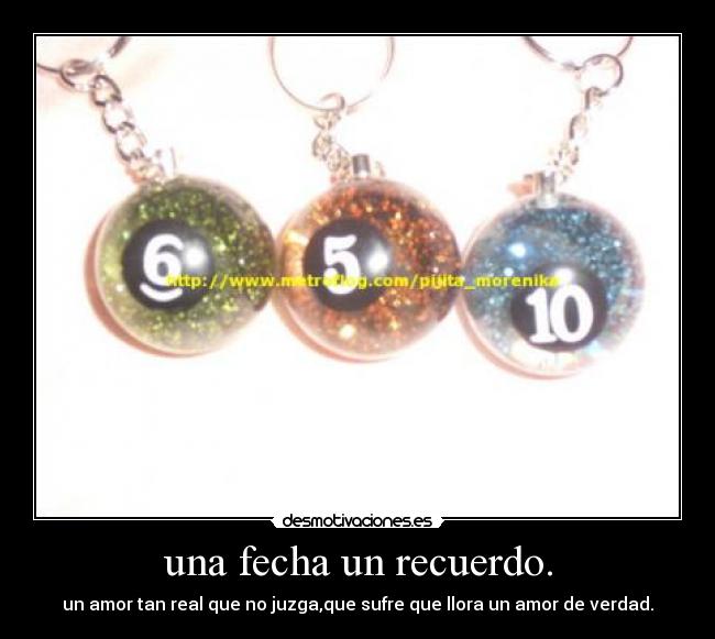 una fecha un recuerdo. -