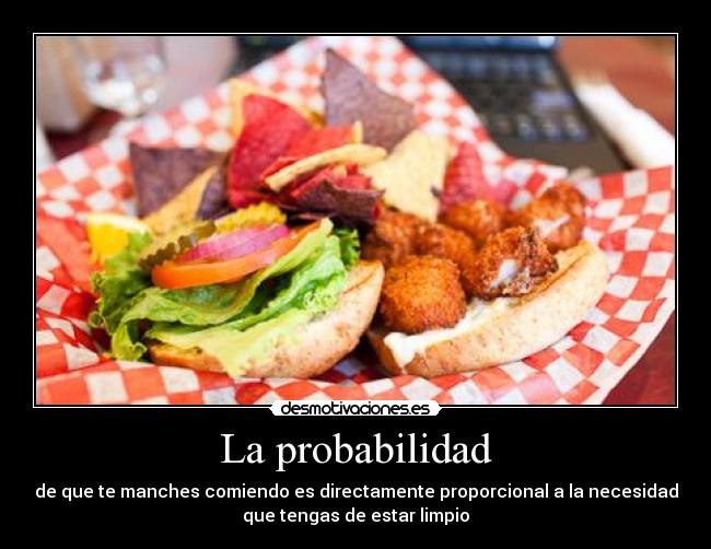 carteles probabilidad manchar limpio desmotivaciones