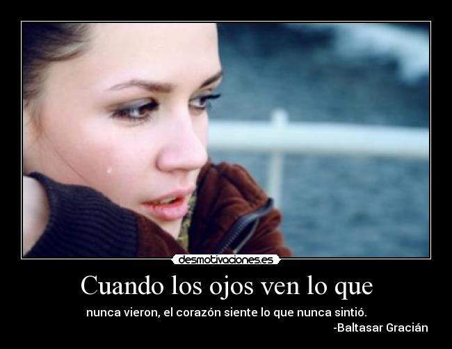 carteles cuando los ojos desmotivaciones