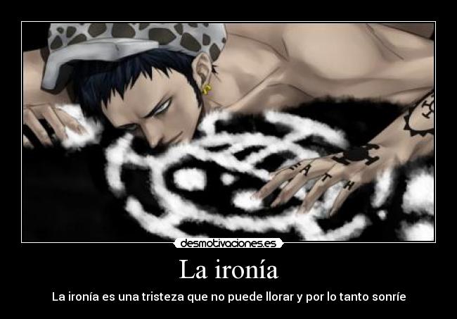 carteles one piece law ironia kroketking desmotivaciones