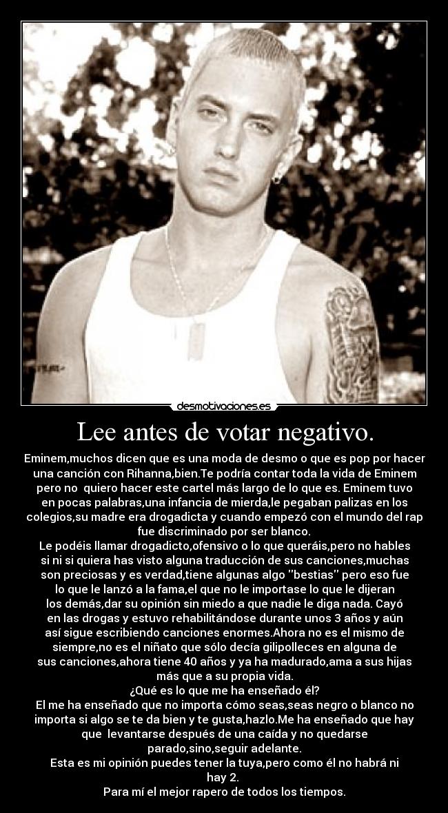 Lee antes de votar negativo. - 