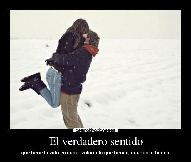El verdadero sentido -