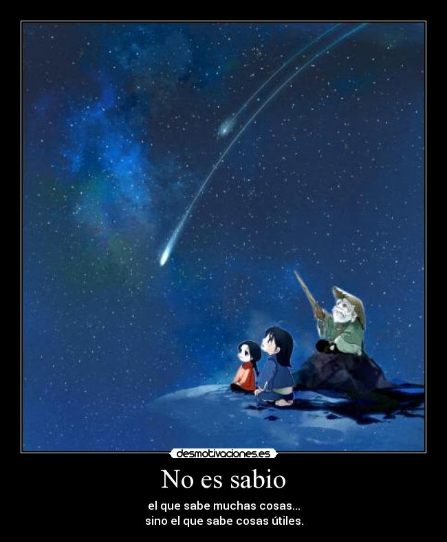 No es sabio - 