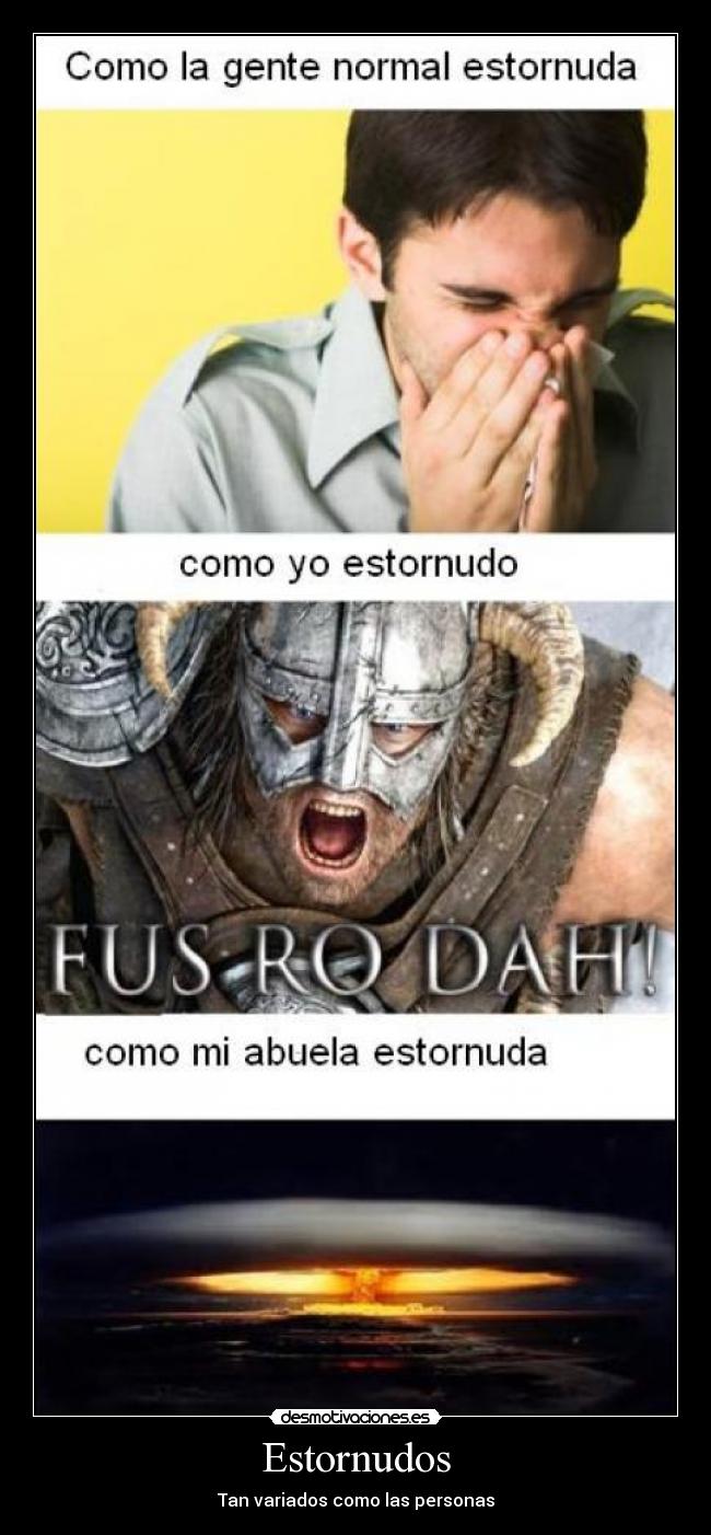 Estornudos - Tan variados como las personas