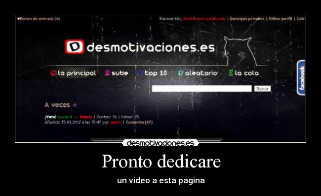 Pronto dedicare - un video a esta pagina