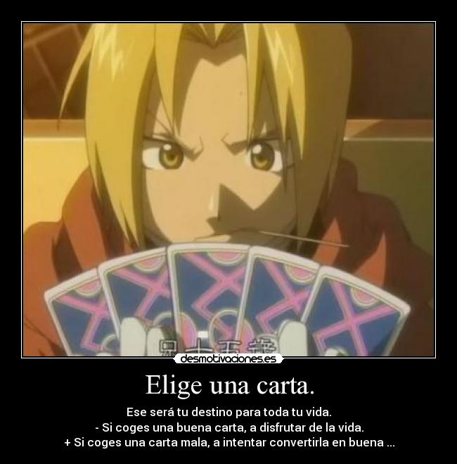 Elige una carta. -