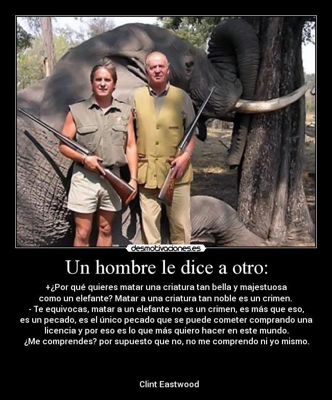 Un hombre le dice a otro: - 