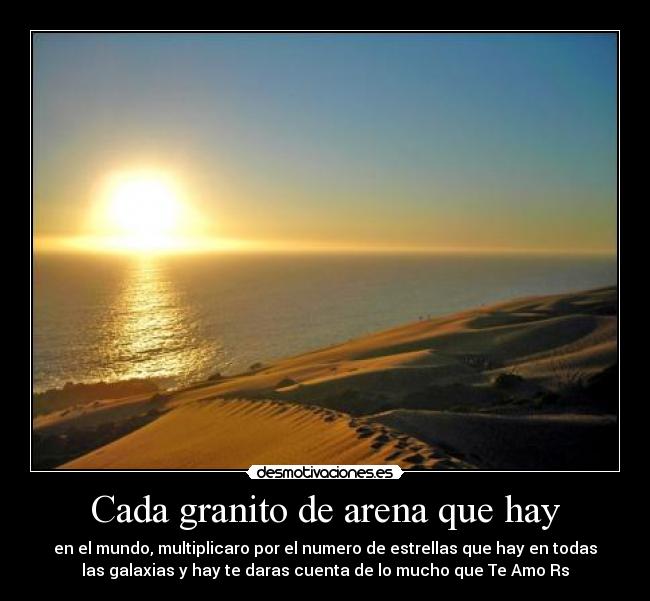 Cada granito de arena que hay - 