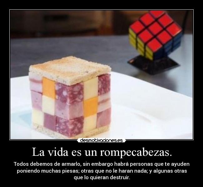 La vida es un rompecabezas. - 