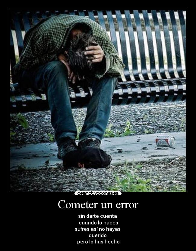 Cometer un error - 
