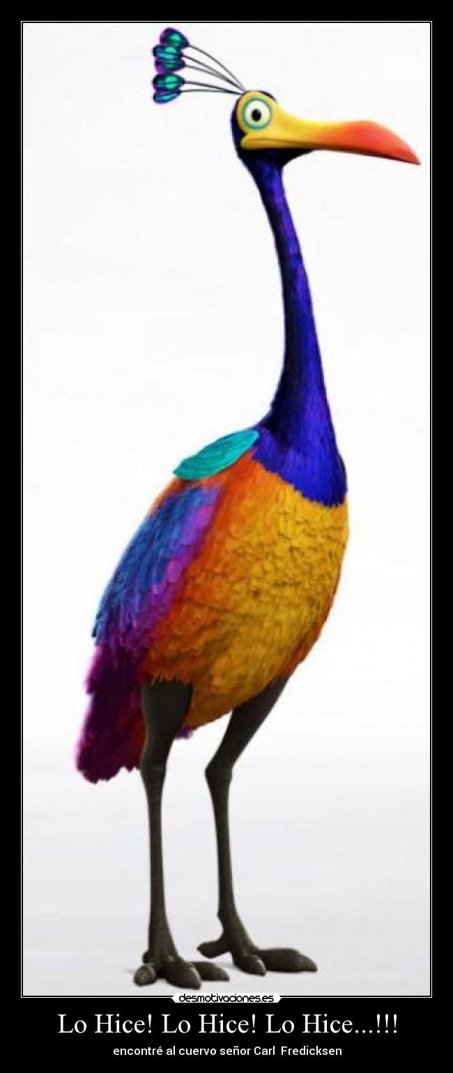 Lo Hice! Lo Hice! Lo Hice...!!! - encontré al cuervo señor Carl Fredicksen