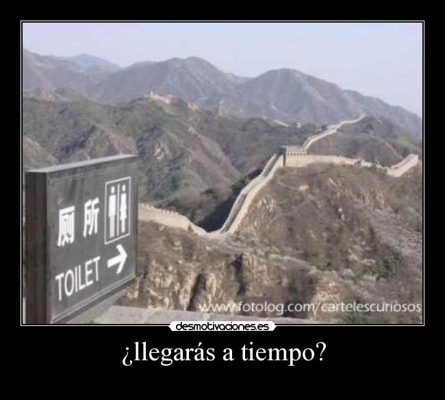 ¿llegarás a tiempo? - 