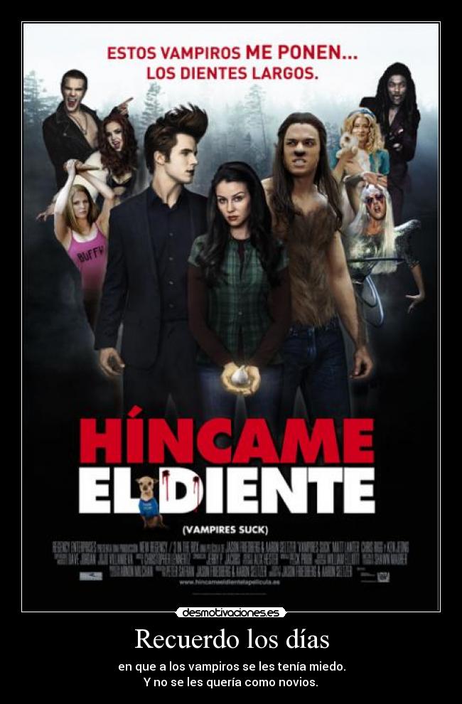 Recuerdo los días - 