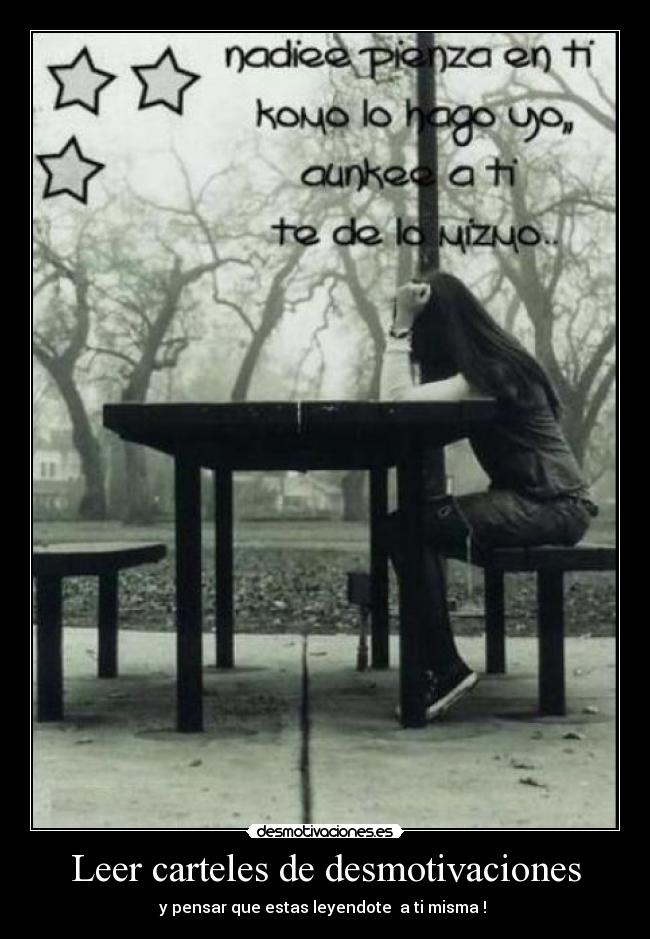 Leer carteles de desmotivaciones - 