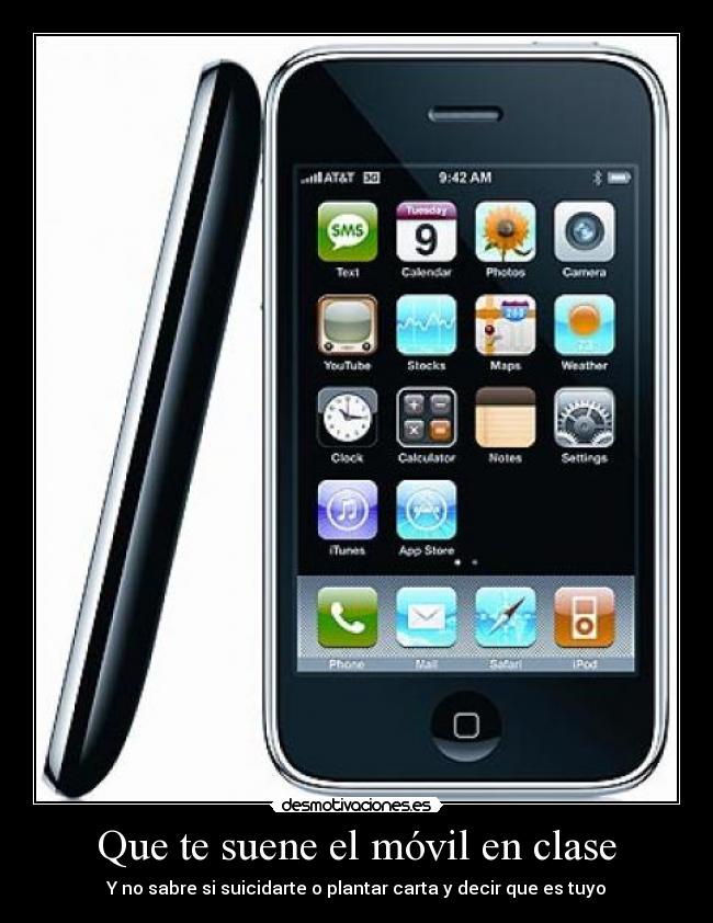 Que te suene el móvil en clase -