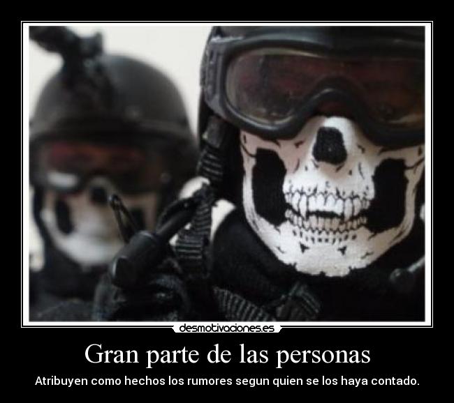 Gran parte de las personas -