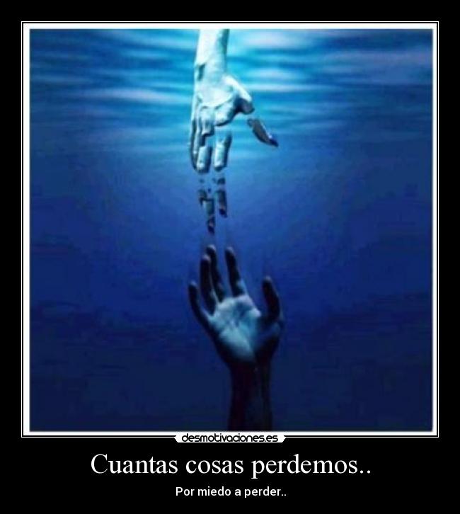 Cuantas cosas perdemos.. -