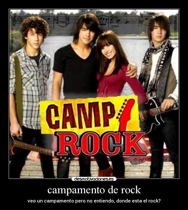 campamento de rock - veo un campamento pero no entiendo, donde esta el rock?
