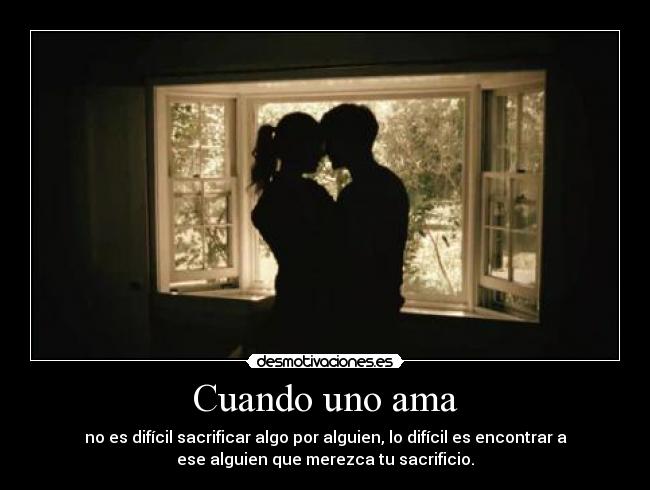 Cuando uno ama - 