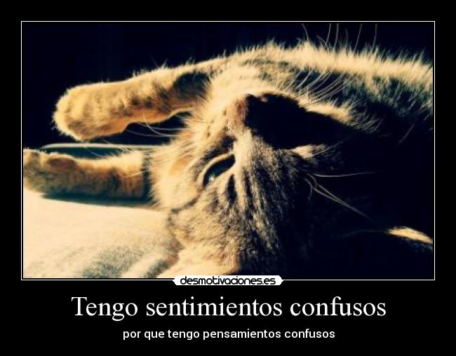 Tengo sentimientos confusos -