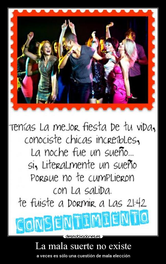 La mala suerte no existe - a veces es sólo una cuestión de mala elección