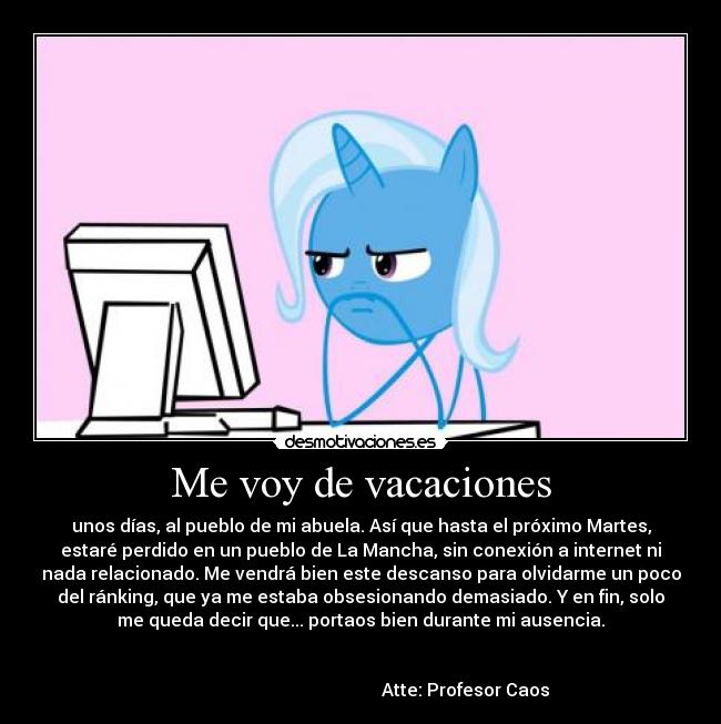 Me voy de vacaciones - 