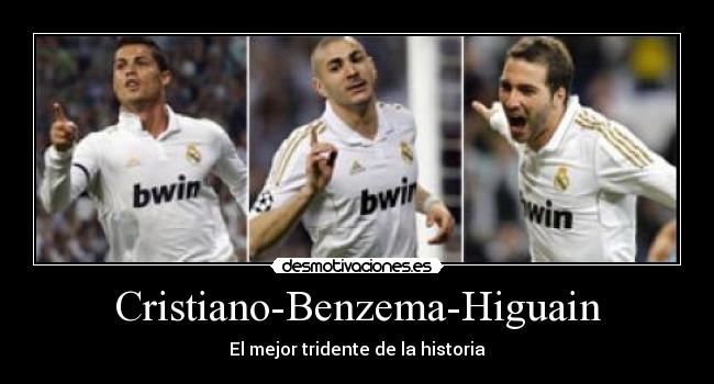 Cristiano-Benzema-Higuain - El mejor tridente de la historia