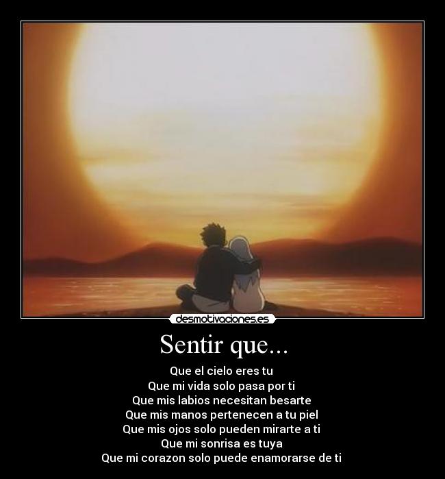 Sentir que... -