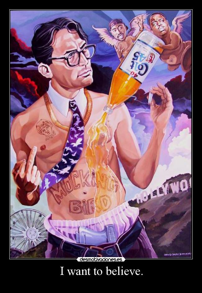 I want to believe. -