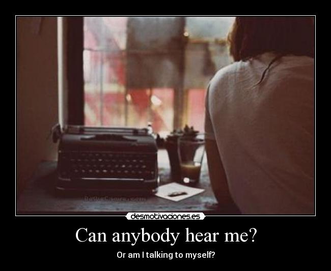 Can anybody hear me? -