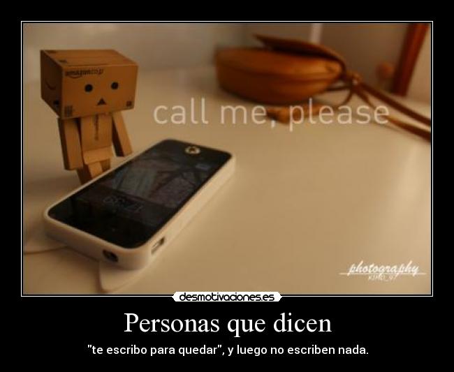 Personas que dicen - 