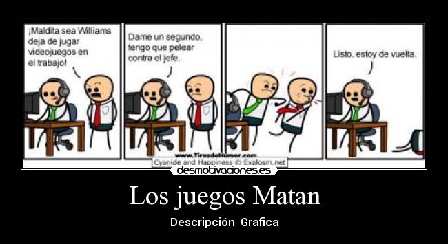 Los juegos Matan - Descripción  Grafica