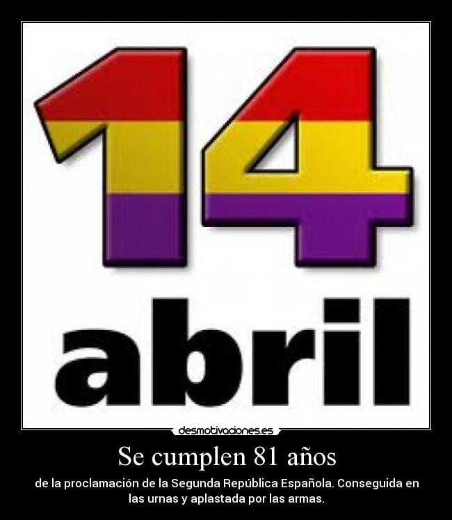 Se cumplen 81 años -