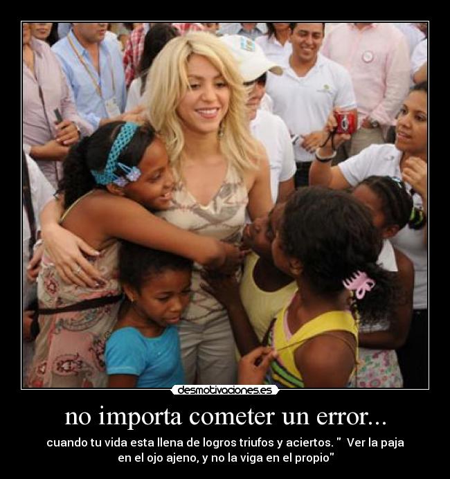 no importa cometer un error... - 