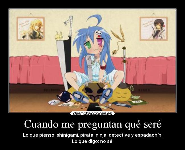 carteles lucky star konata izumi harukaze desmotivaciones