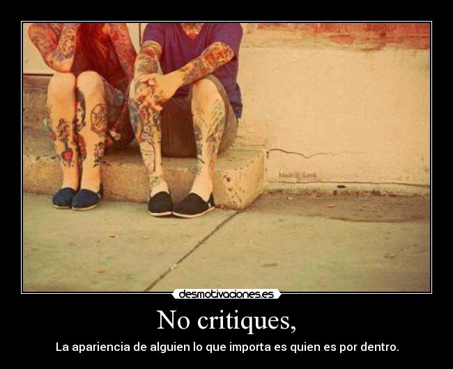 No critiques, - 