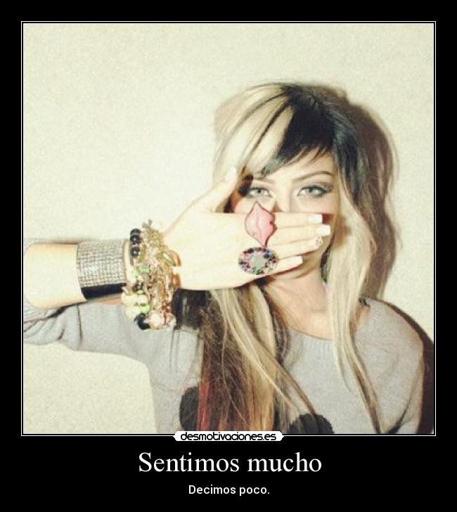 Sentimos mucho -