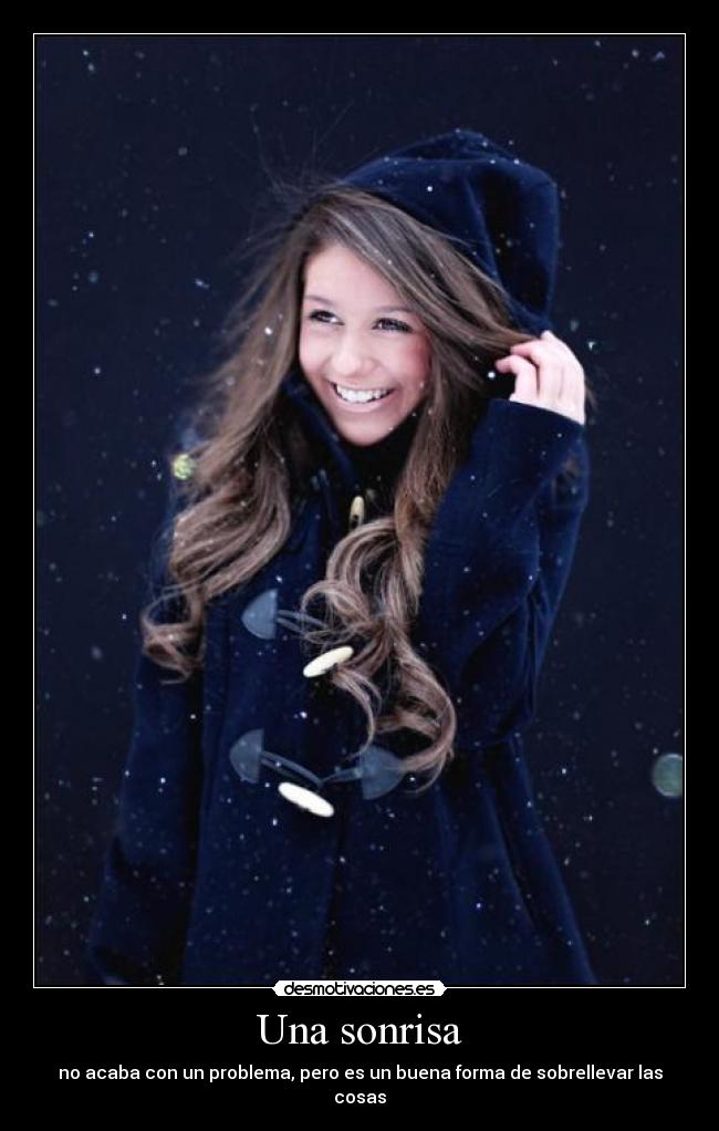 Una sonrisa -