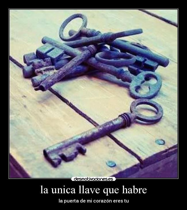 la unica llave que habre -