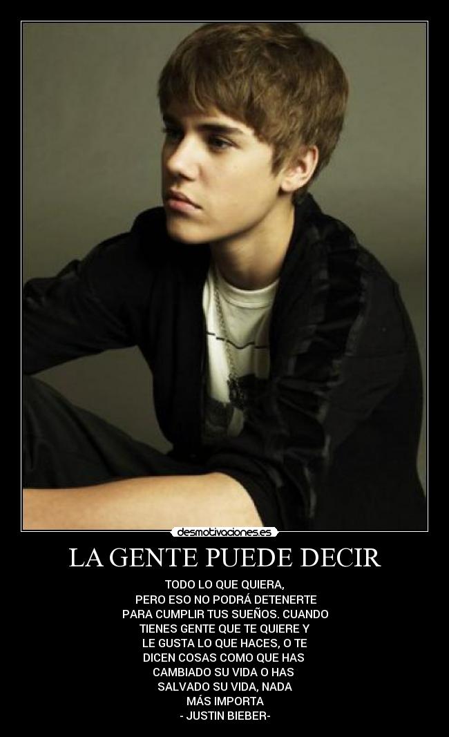 LA GENTE PUEDE DECIR -