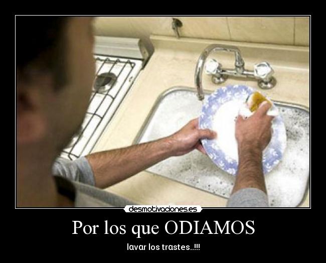 Por los que ODIAMOS - lαvαr los trαstes..!!!