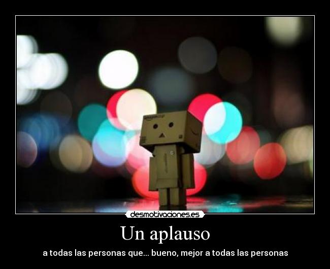 Un aplauso -