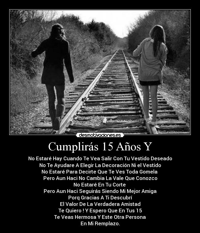 Cumplirás 15 Años Y -