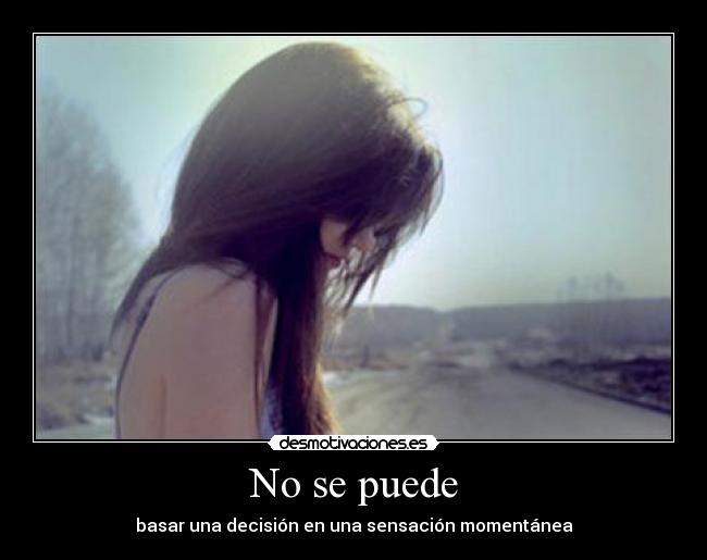 No se puede -