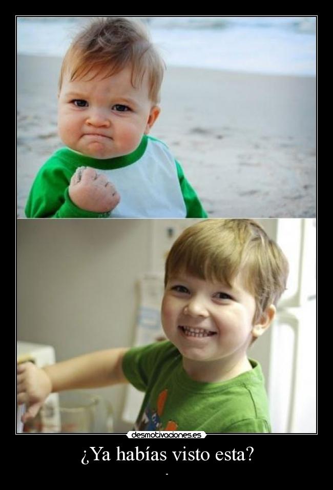 ¿Ya habías visto esta? -
