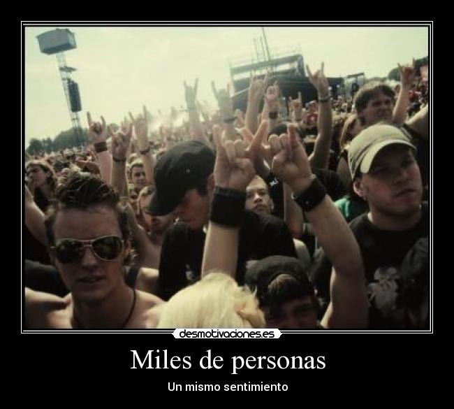 Miles de personas -