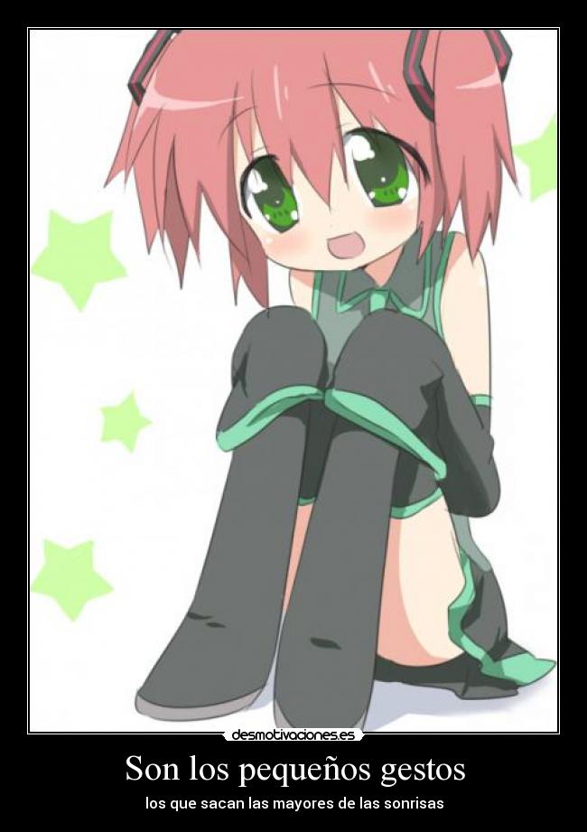Son los pequeños gestos -