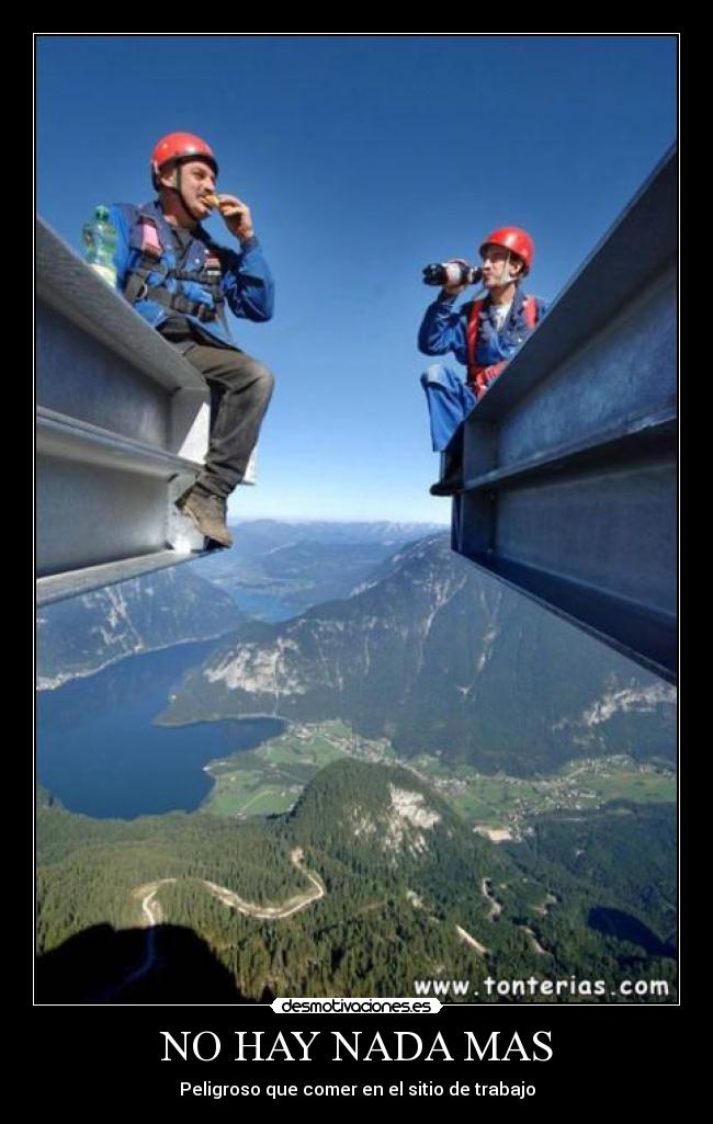 NO HAY NADA MAS -