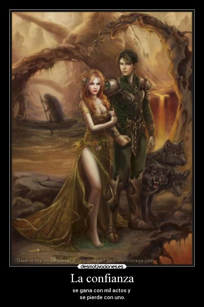 La confianza - se gana con mil actos y 
se pierde con uno.